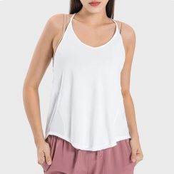 3Pcs Womens Classic Hip Length Rear Split Tank Top